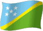 Flag of Solomon Islands flickering gradation image