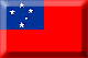 Flag of Samoa emboss image