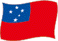 Flag of Samoa flickering image