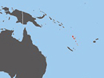 Location of Vanuatu