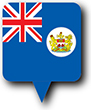 Flag of Hong Kong image [Round pin]
