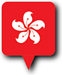Flag of Hong Kong image [Round pin]