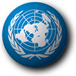 Flag of United Nations image [Hemisphere]