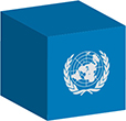 Flag of United Nations image [Cube]