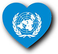 Flag of United Nations image [Heart1]