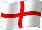 Flag of England flickering gradation image