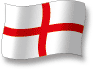Flag of England flickering gradation shadow image