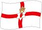 Flag of Northern Ireland flickering image