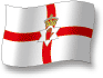 Flag of Northern Ireland flickering gradation shadow image