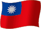 Flag of Taiwan flickering gradation image