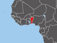 Location of Benin