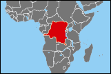 Map of Democratic Republic of the Congo small image