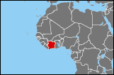 Map of Ivory Coast small image