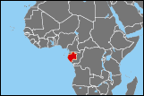 Map of Gabon small image