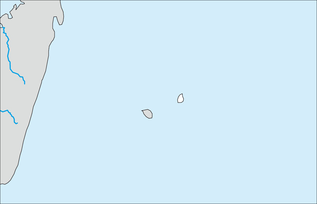 Free blank map of Mauritius image
