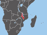 Location of Malawi