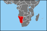 Map of Namibia small image