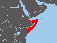 Location of Somalia
