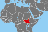 Map of South Sudan small image