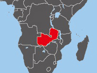 Location of Zambia