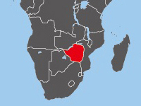 Location of Zimbabwe