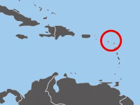 Location of Antigua and Barbuda