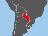 Location of Paraguay