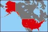 Map of United States America small image