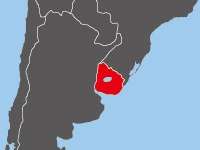 Location of Uruguay