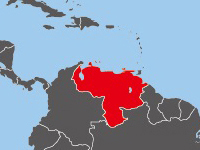 Location of Venezuela