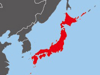 Location of Japan
