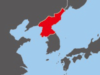 Location of North Korea
