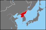 Map of North Korea small image