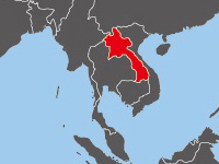 Location of Laos