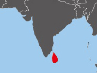Location of Sri Lanka