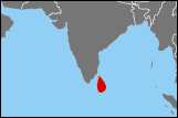 Map of Sri Lanka small image