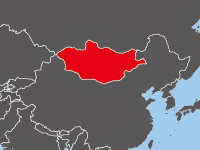 Location of Mongolia