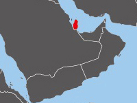 Location of Qatar