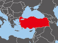 Location of Turkey