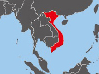 Location of Vietnam