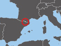 Location of Andorra
