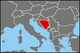 Map of Bosnia and Herzegovina small image