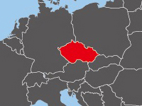 Location of Czech Republic