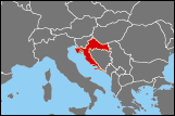 Map of Croatia small image