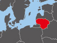 Location of Lithuania
