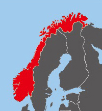 Location of Norway