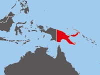 Location of Papua New Guinea