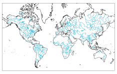 Miller projection - Europe center (Without borders) small image