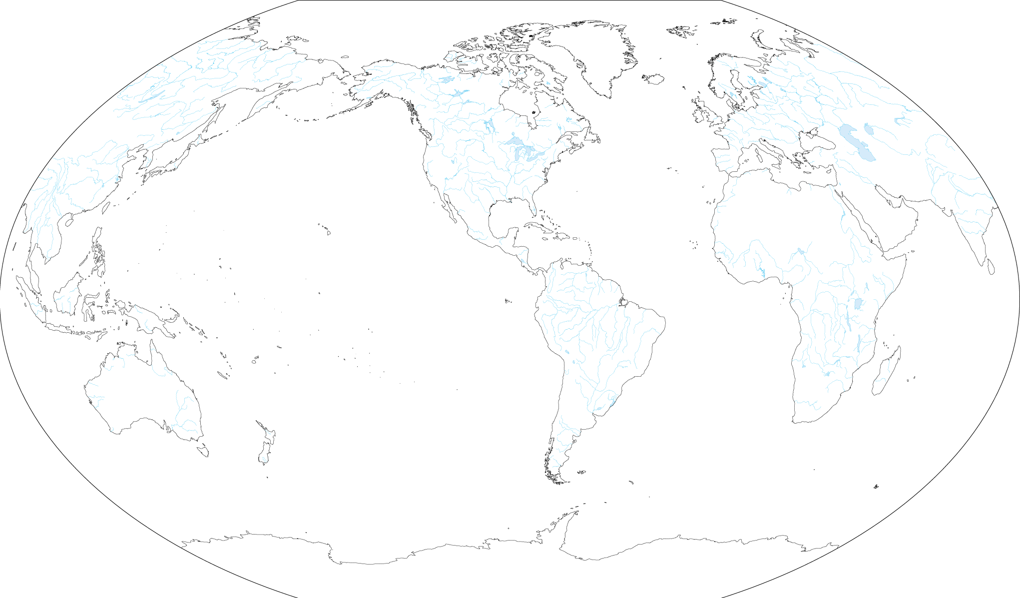 Winker projection - America center (Without borders) image
