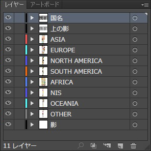 デザイン国旗半球レイヤーの画像